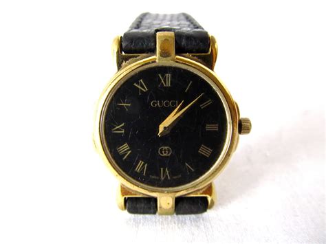 vintage gucci ladies watch leather 1980|Gucci ladies vintage watches value.